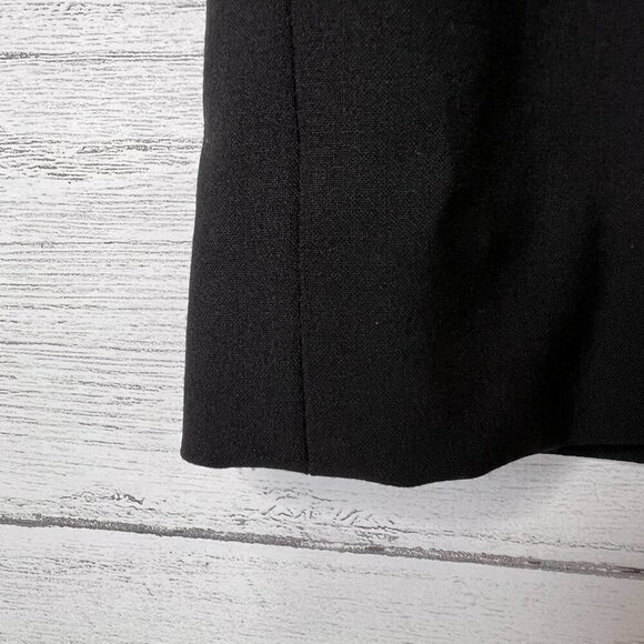 Lafayette 148 New York Skirt Womens Size 4 Black Wool Blend Double Vent Pencil - Picture 6 of 16